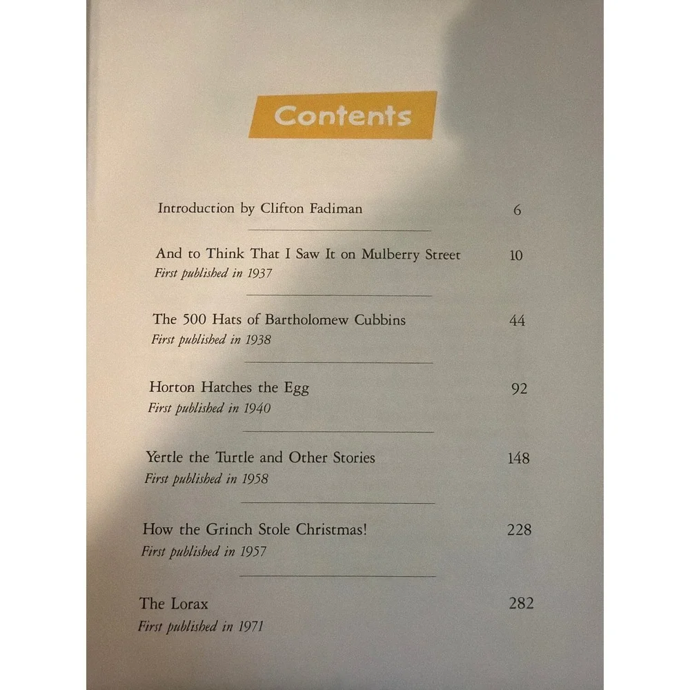 Dr. Seuss six by